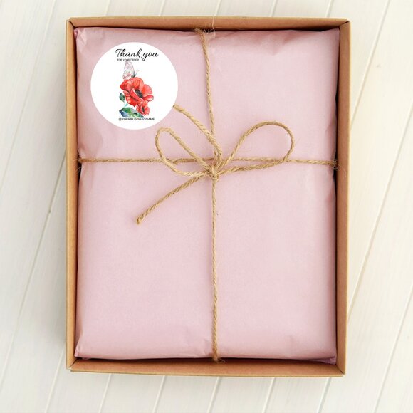 hobbeesboutique Other - Buterfly Thank You Sticker